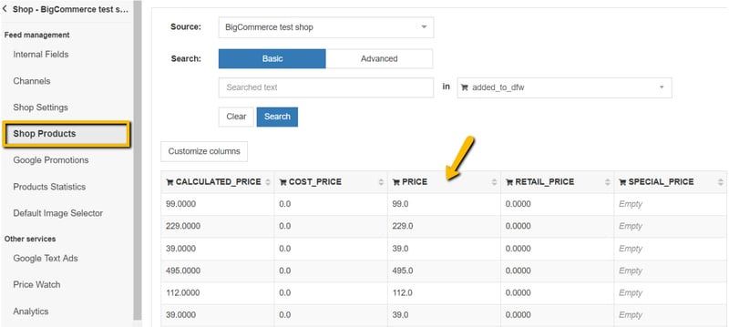 correct-price-mapping